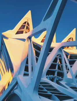 Explore the futuristic design of Valencia's Science Museum with its innovative architecture and striking white structures.