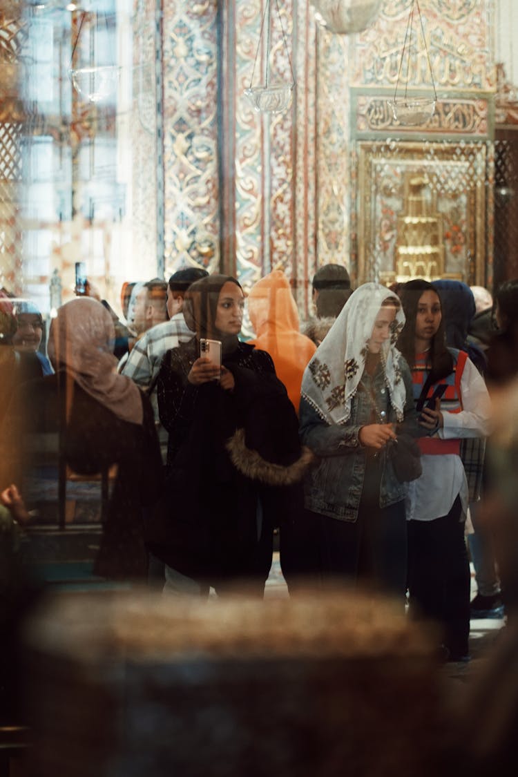 Women Inside A Church