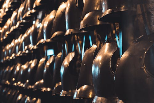 Rows of Medieval Knights Armor