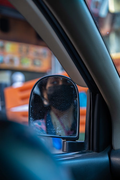 car mirror reflection