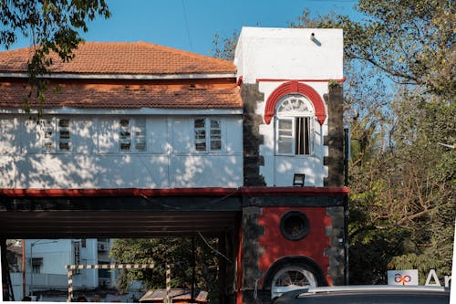 red and white building 