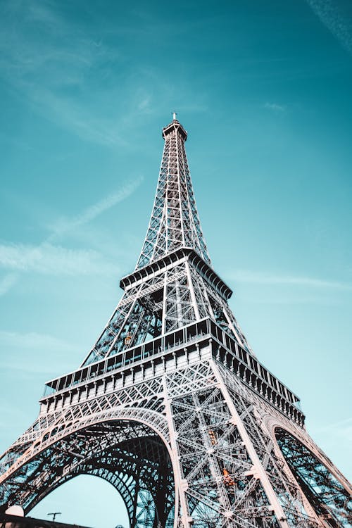 Free Low Angle Photo of Eiffel Tower Stock Photo