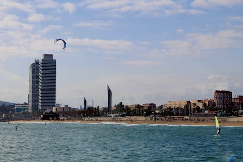 Free stock photo of beach view, city, city view