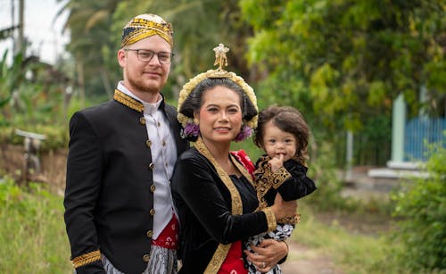 Family in Traditional Costumes