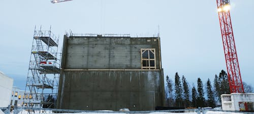 冬季, 工地, 建筑起重机 的 免费素材图片