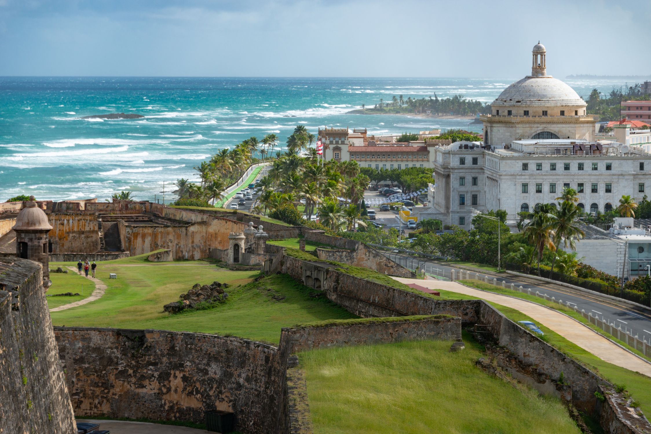 Diego F. Parra Castillo San Felipe del Morro fortress in Old San Juan Puerto Rico with ocean and city view