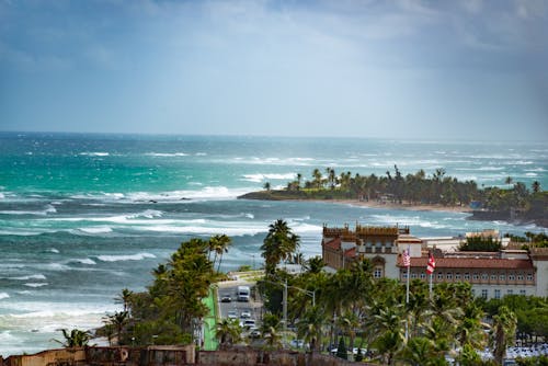 An Aerial Shot of a Beautiful Shore