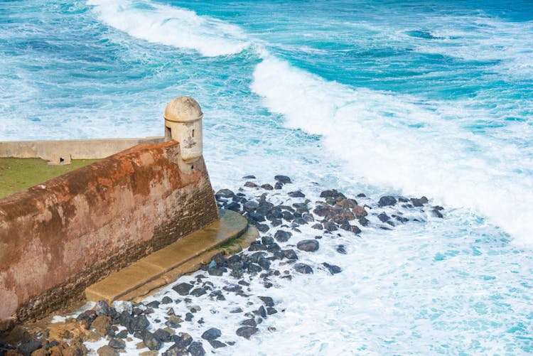 Watch Tower Of Garita De Diablo Fortress In San Juan Puerto 