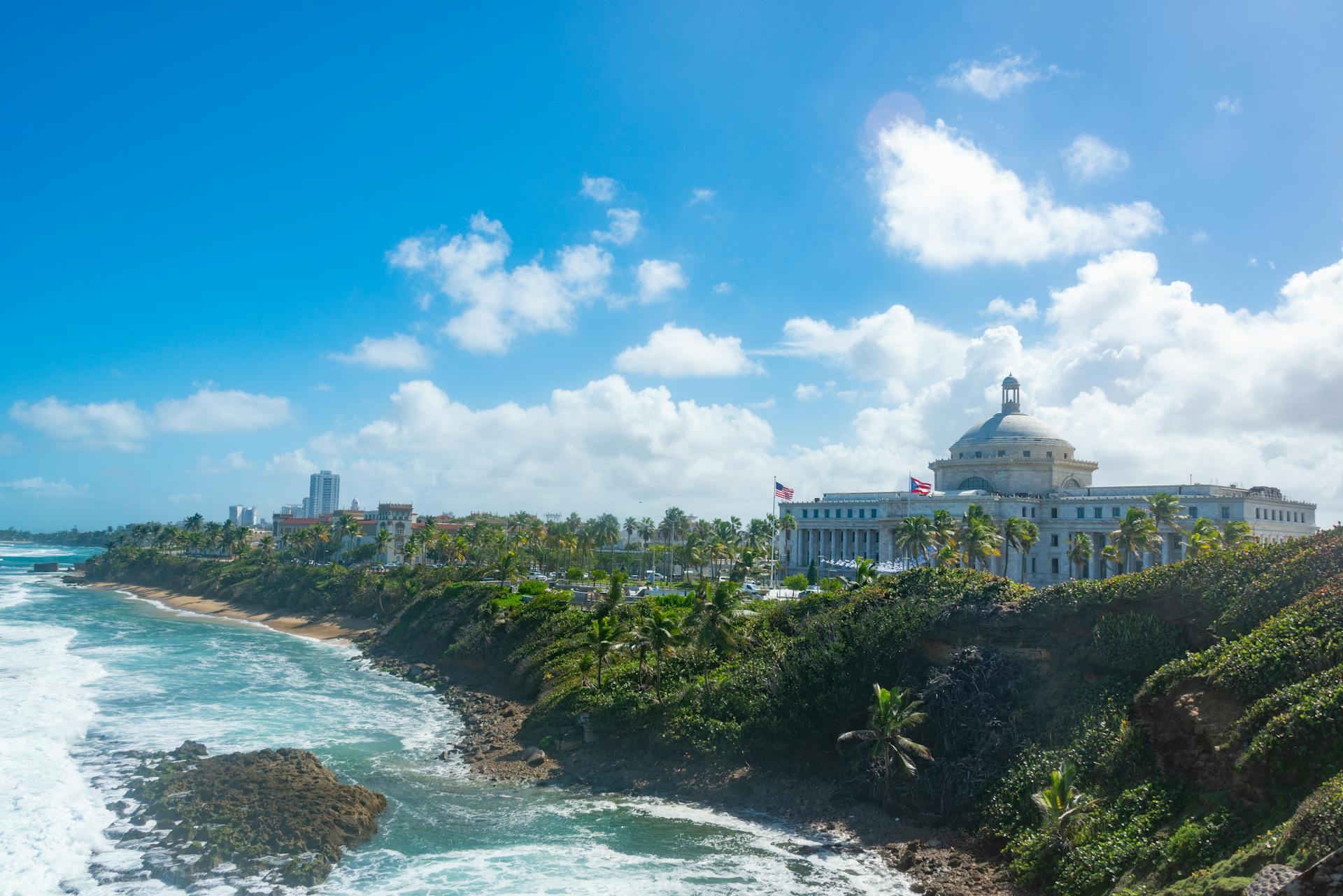 Cityscape of San Juan on Puerto Rico