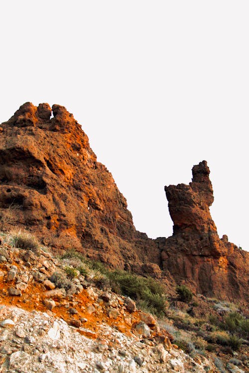 丘, 垂直ショット, 岩の無料の写真素材