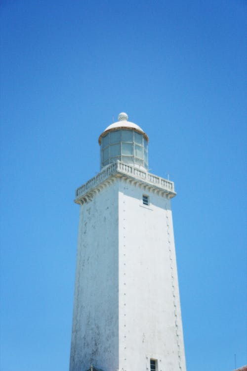 Low Angle View of a Lighthouse Tower 