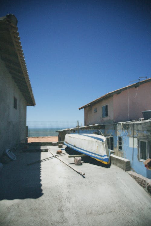 House and a Boat Upside Down 