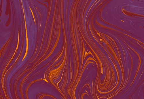 Free A dynamic abstract design with purple and orange swirls, capturing vibrant movement. Stock Photo