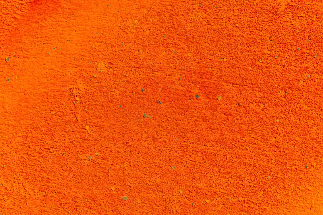 Close-up of an Orange Wall Surface 