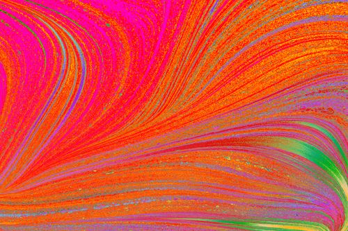 Free A vivid abstract design with flowing colorful swirls creating dynamic texture. Stock Photo