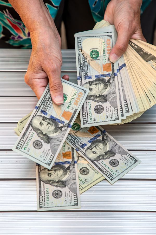 Person Counting Cash Money · Free Stock Photo