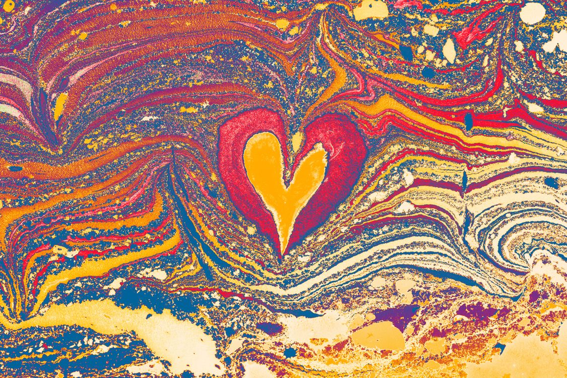 Heart Pattern Abstract Abstract Pattern with a Heart in the Middle · Free Stock Photo