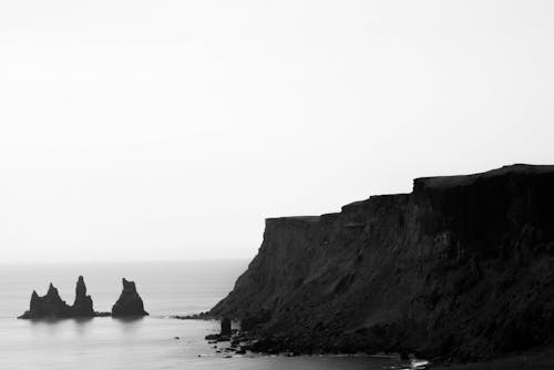드론으로 찍은 사진, 바다, 바위의 무료 스톡 사진