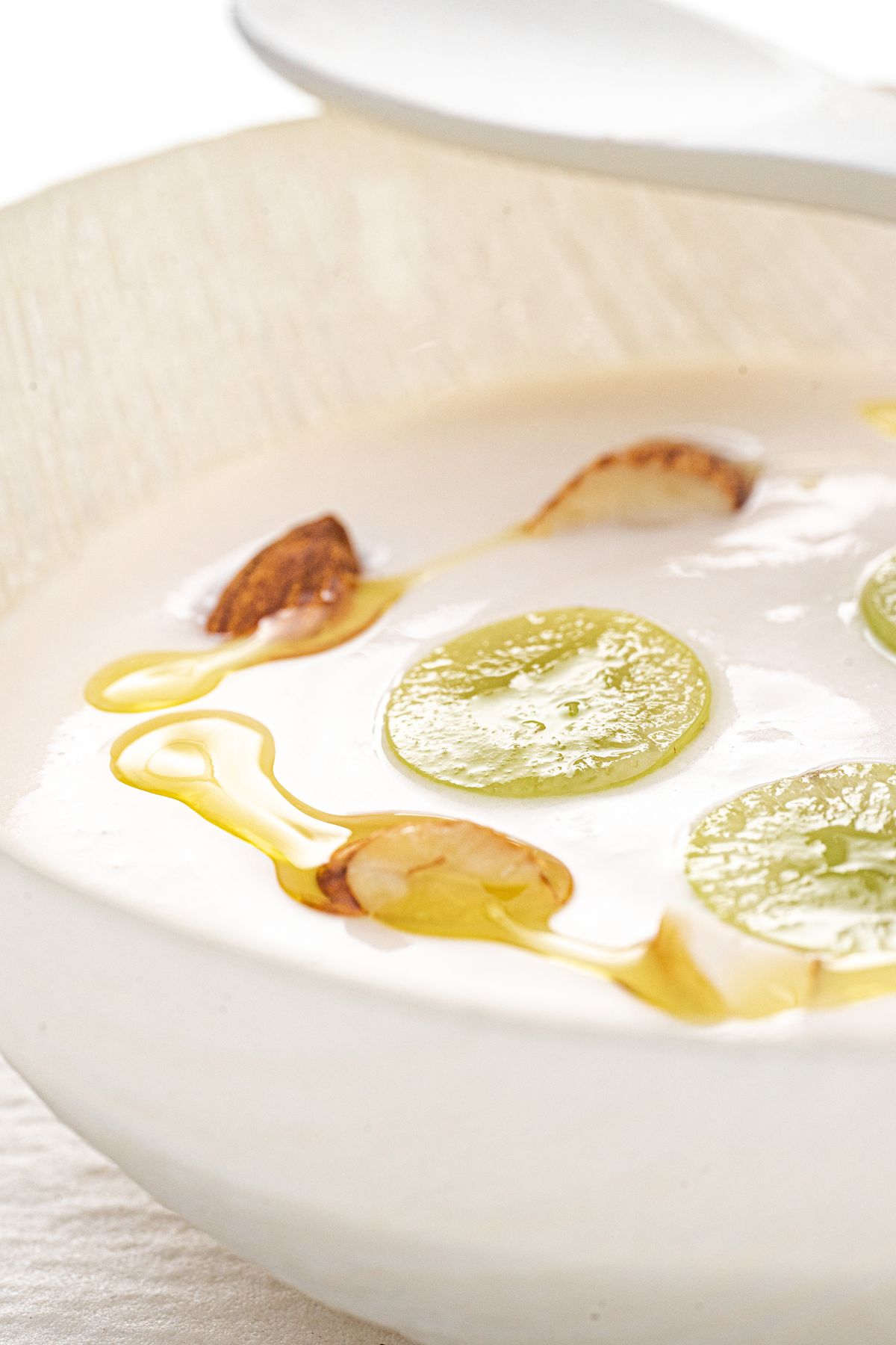 Measured honey serving on yogurt for reducing added sugar in a healthy diet