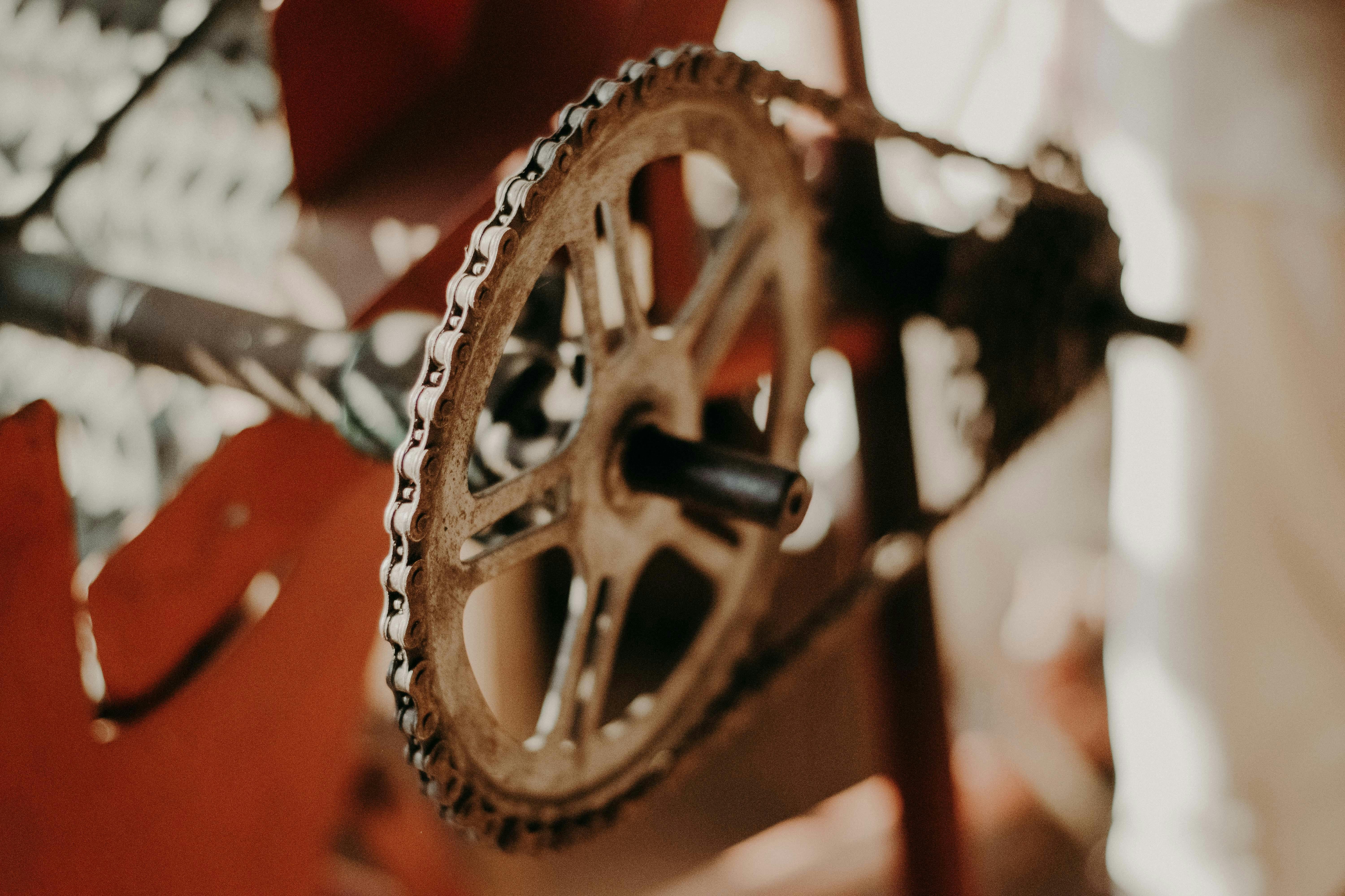 Rusty Bike Gear Free Stock Photo