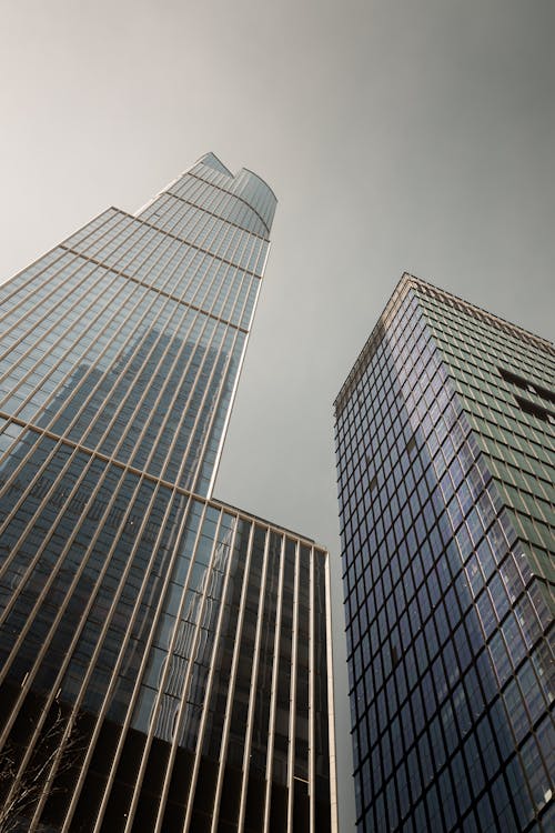 Free Down view buildings Stock Photo