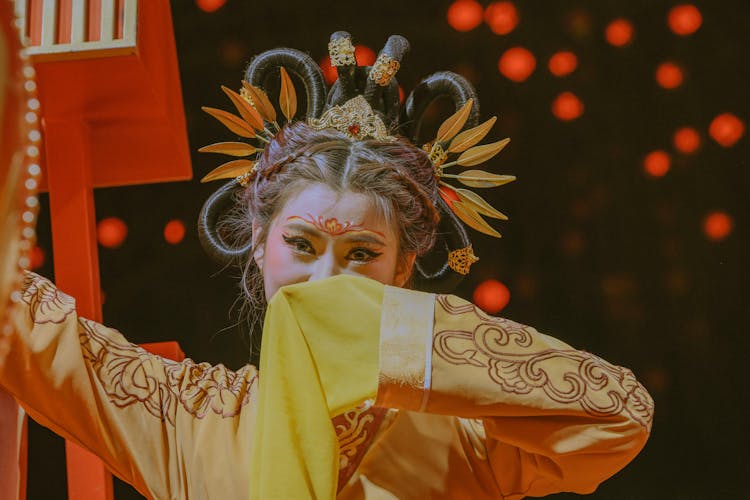 Woman In Oriental Chinese Dress