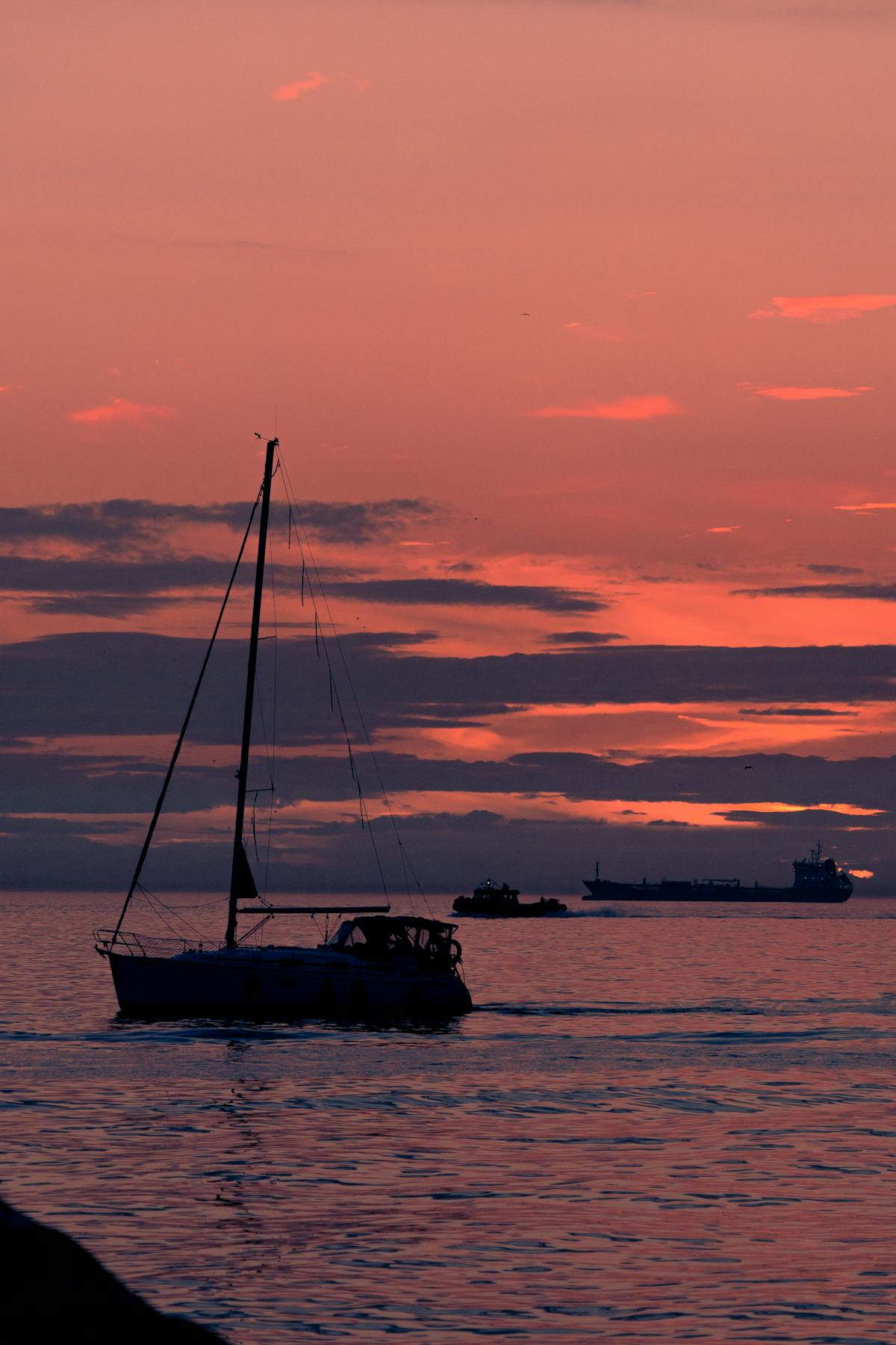 red sailboats for sale