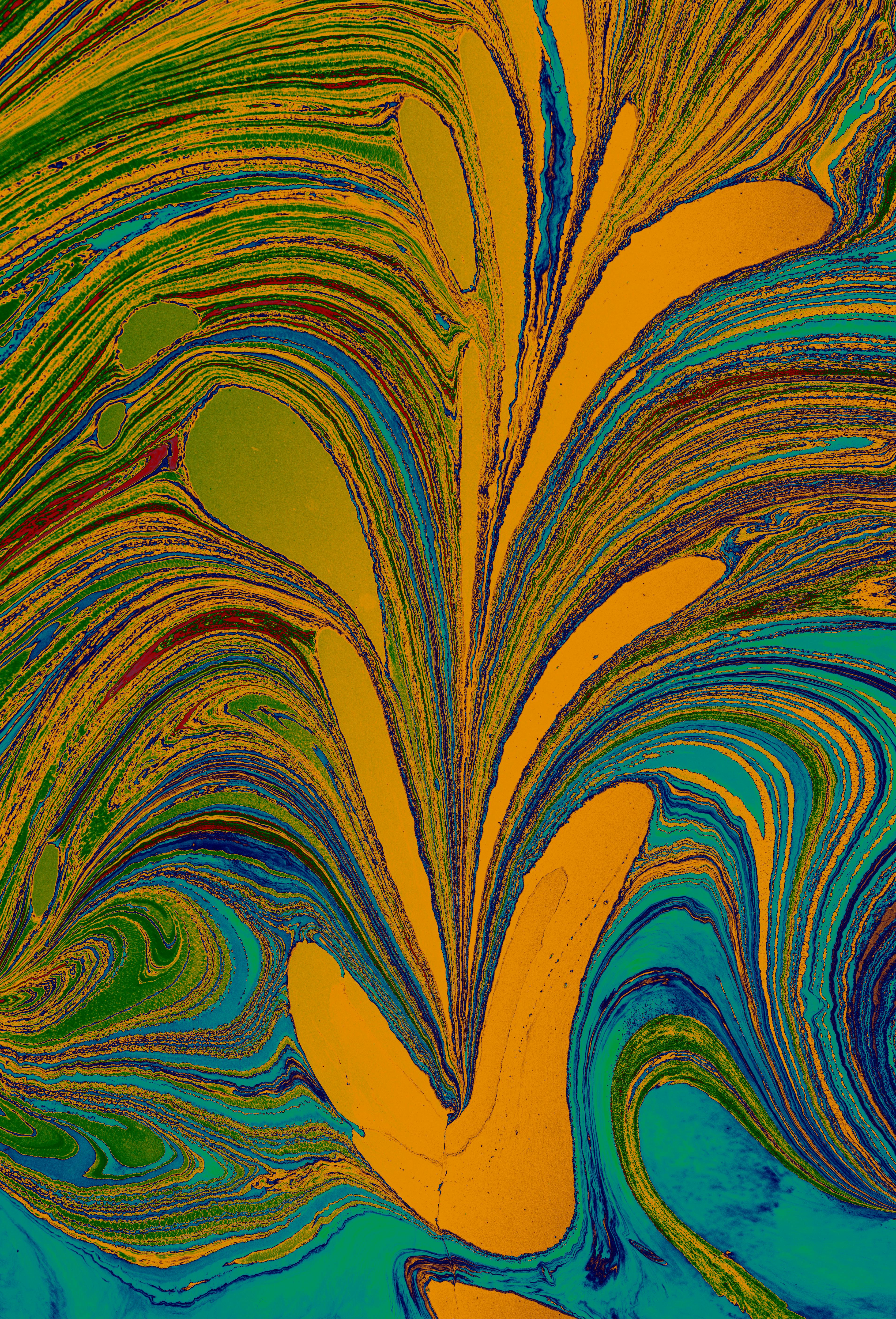 Photo of Yellow and Blue Abstract Painting · Free Stock Photo