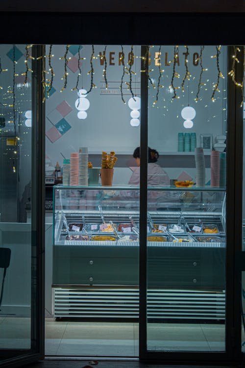 冰激凌店, 冰箱, 垂直拍摄 的 免费素材图片
