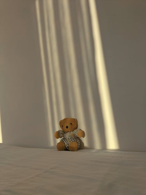 光與影, 垂直拍摄, 泰迪熊 的 免费素材图片