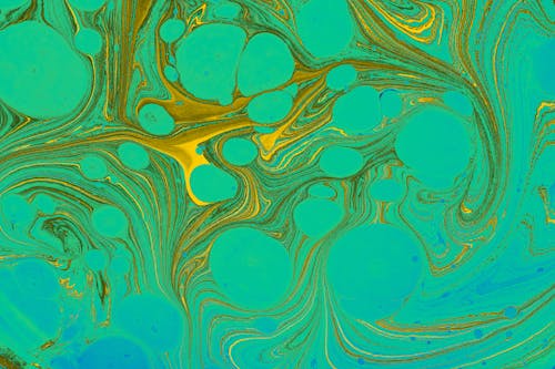 Close-up of a Colorful, Abstract Painting