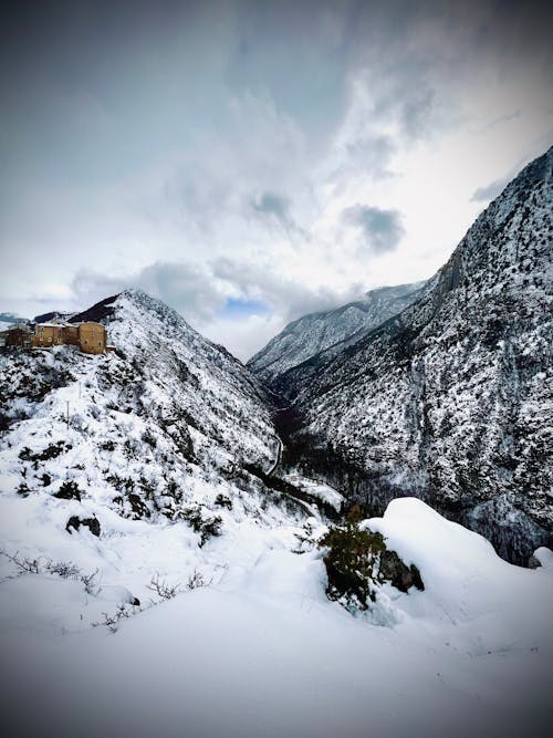 Základová fotografie zdarma na téma hora, horský sníh, pohled na hory