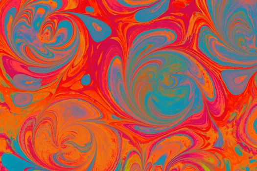 A dynamic swirl pattern with vibrant colors creating an abstract, decorative design.