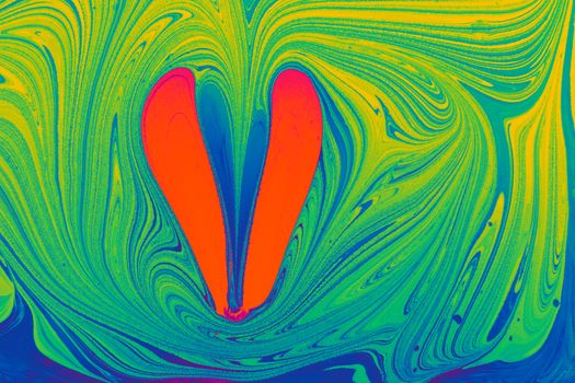 Colorful abstract swirl pattern with vibrant hues for creative decorative design.