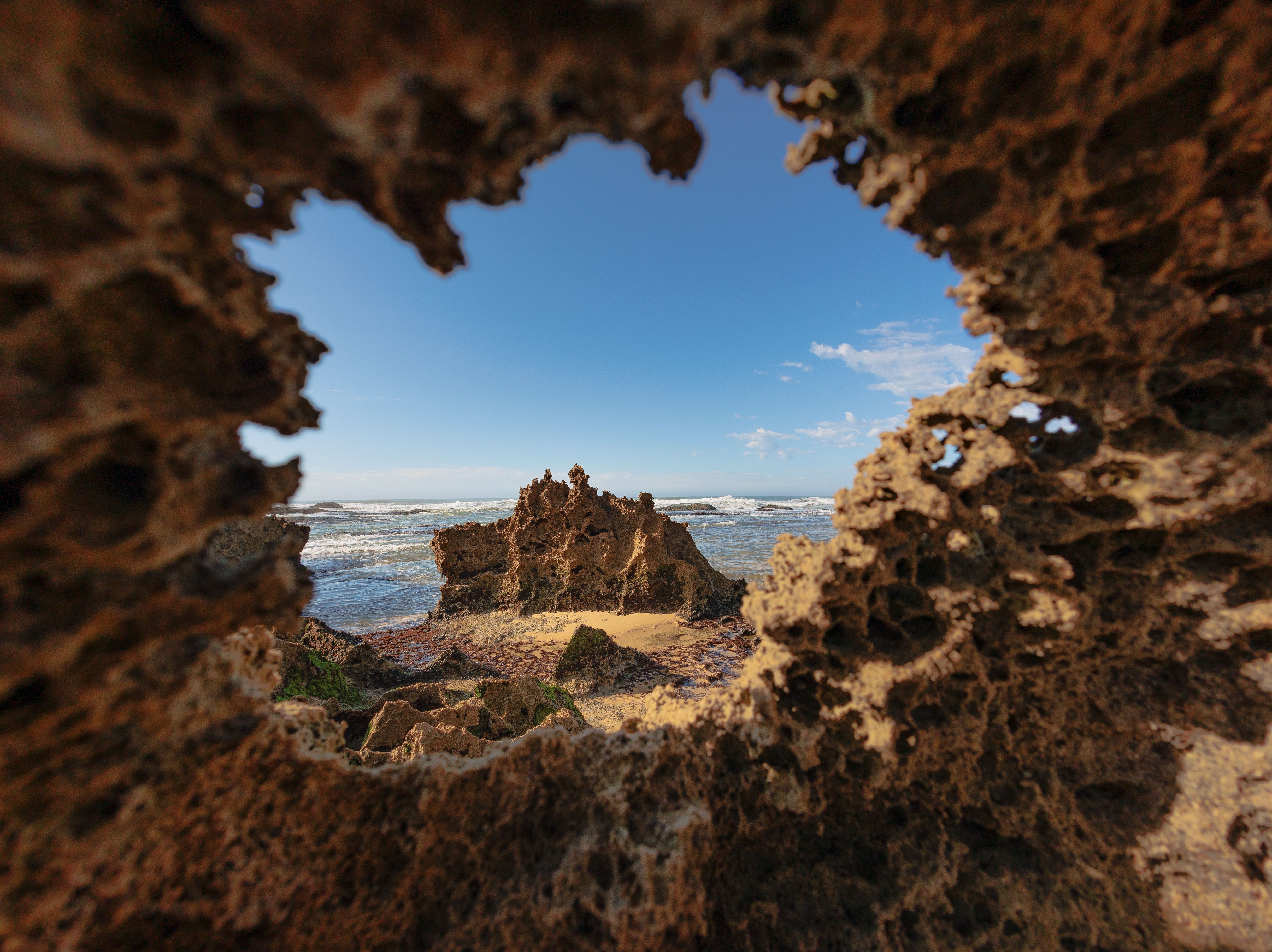 Eroded Geological Structures on Beach · Free Stock Photo