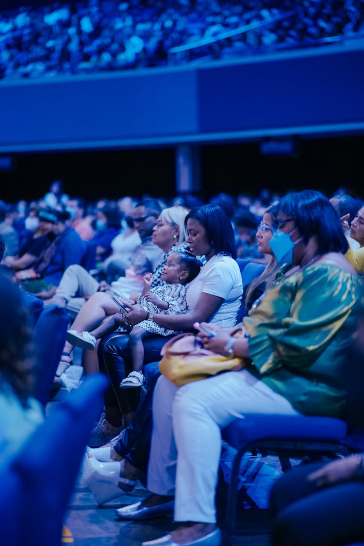 The Audience Sitting During A Performance 