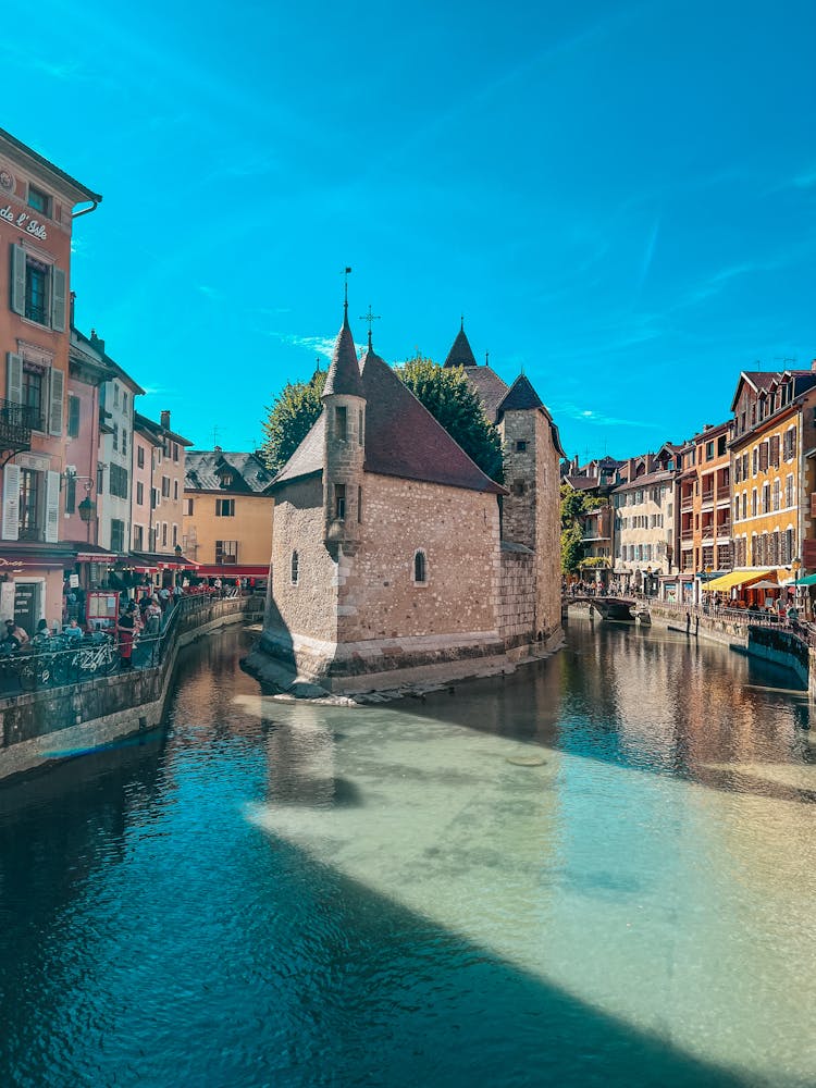 Buildings In Town With Canals