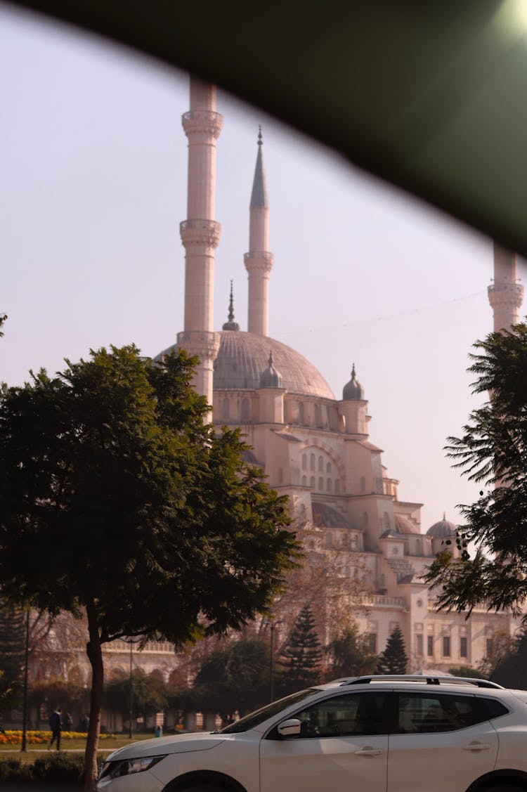 Mosque With Minaret Towers 