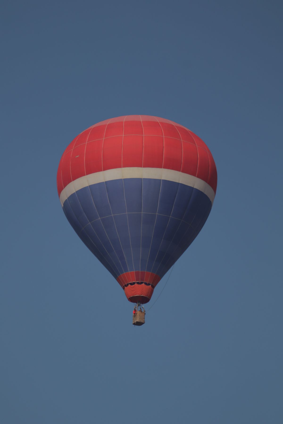 Hot air balloon at sunrise