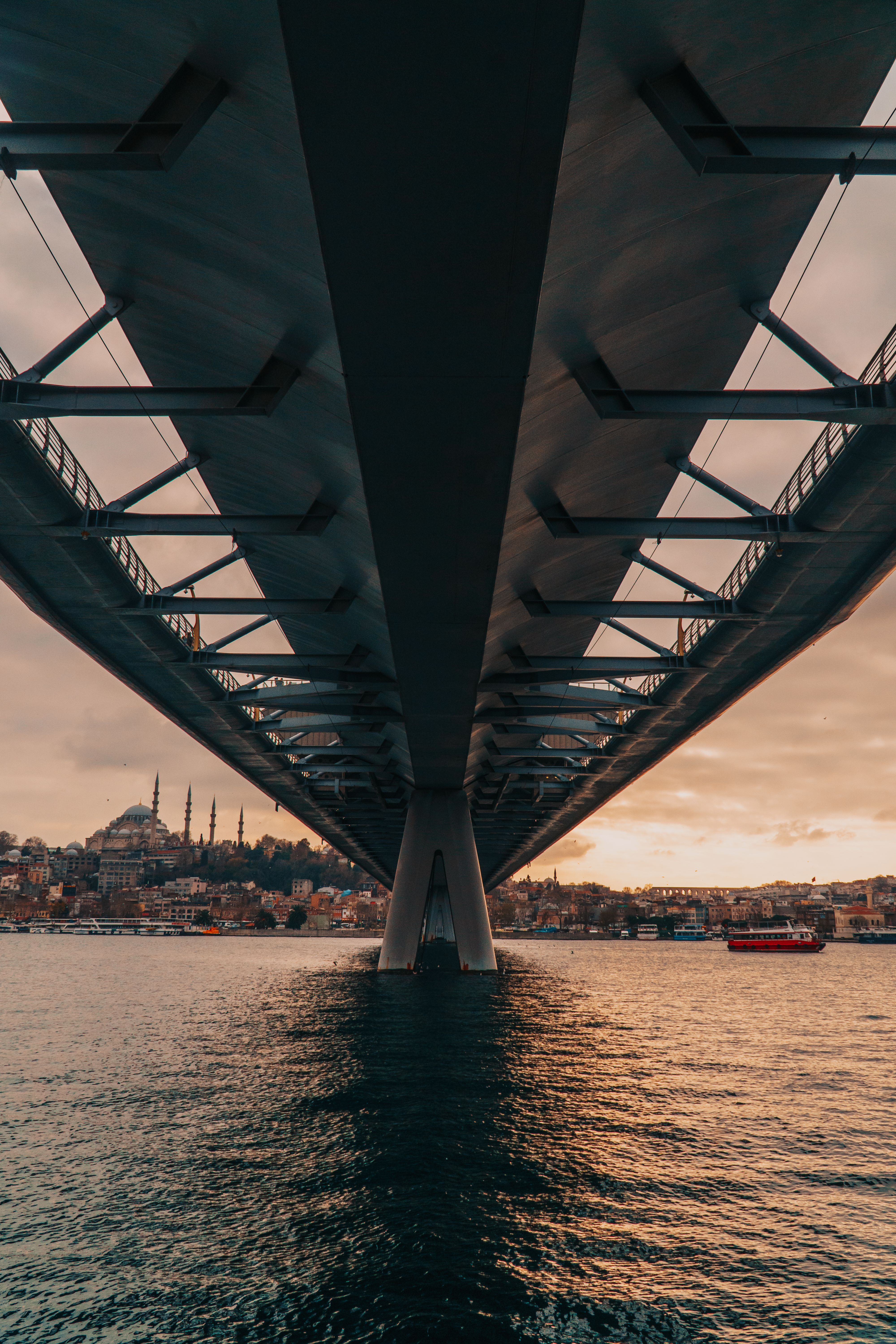 Sea under Bridge in Istanbul · Free Stock Photo