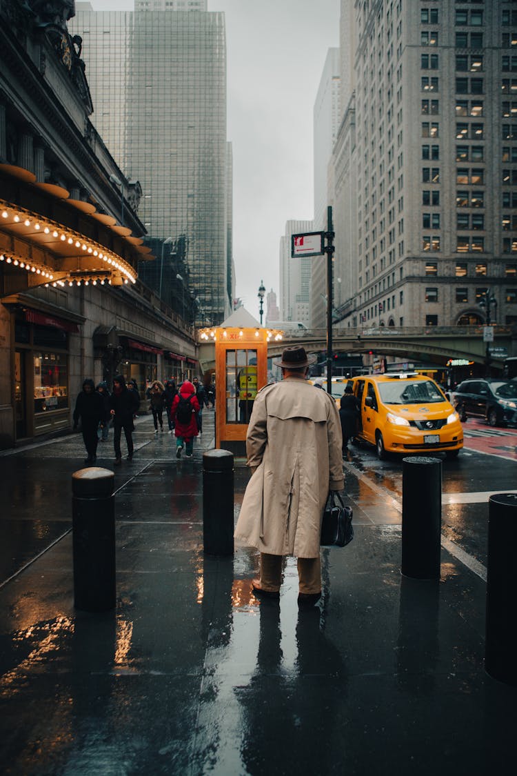 Overcast Over Street In New York