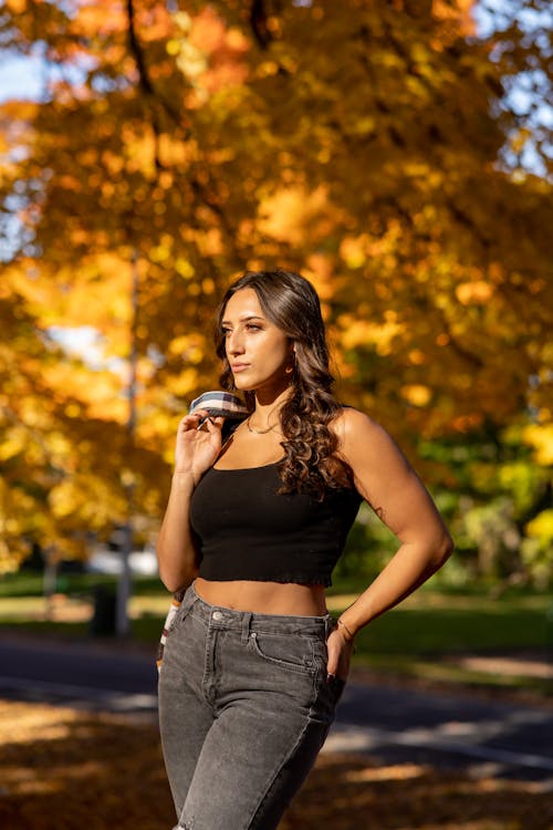 Portrait of Woman in Autumn