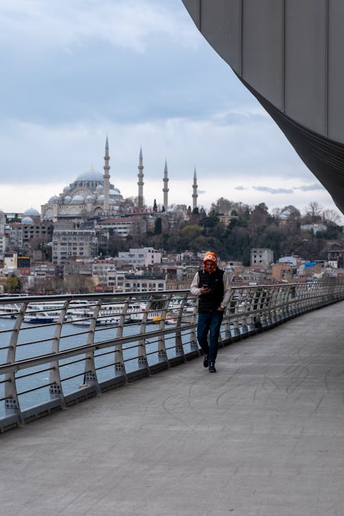 Foto stok gratis berjalan, Istanbul, jembatan