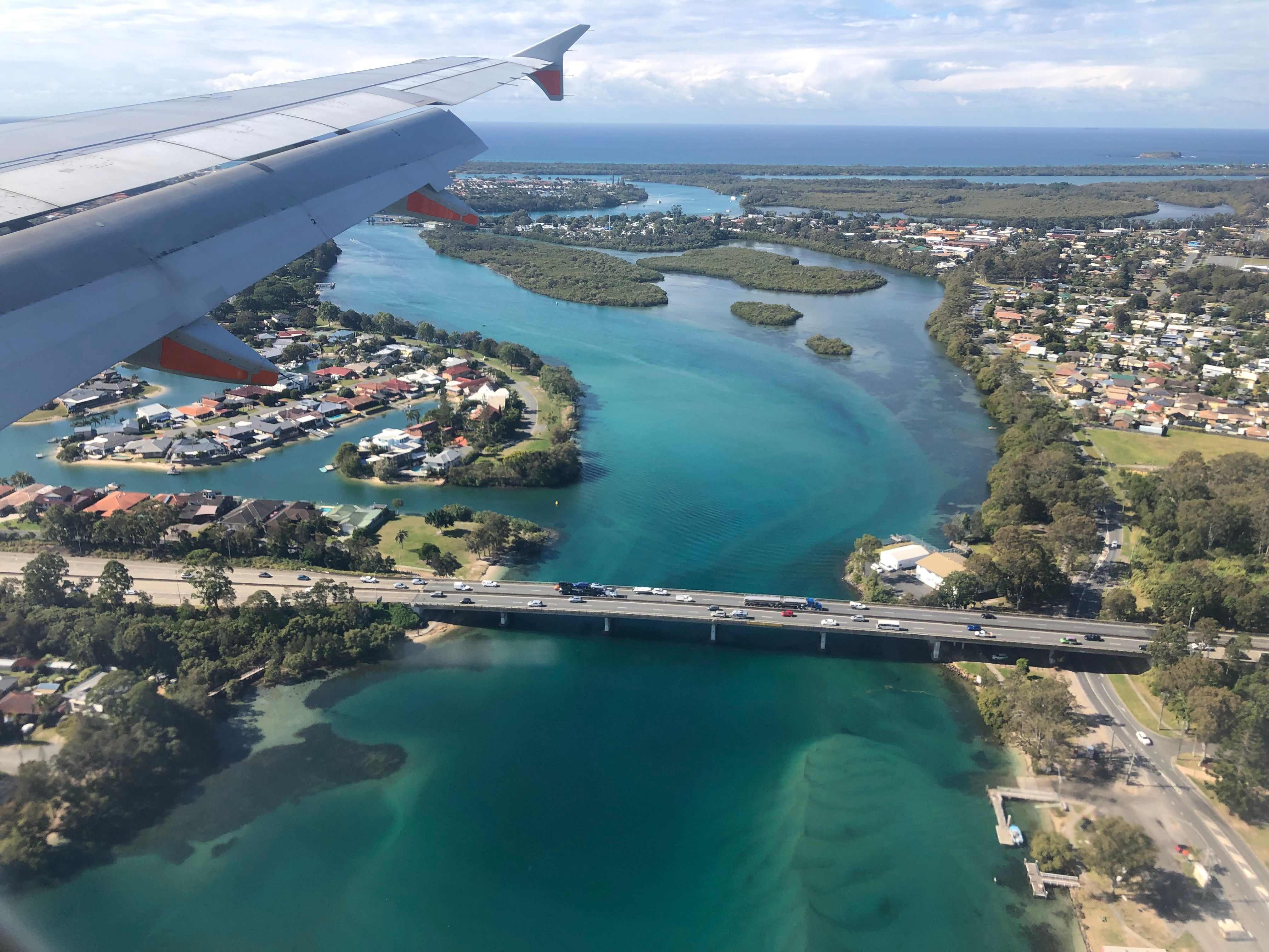 View from an Airplane of Banora Point in Australia · Free Stock Photo