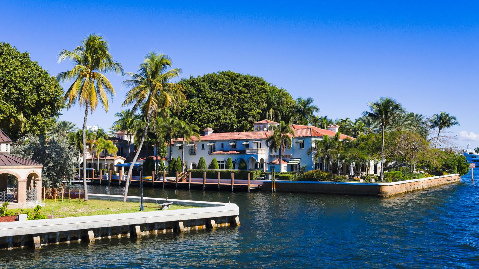 Luxury home exterior for financing