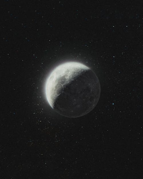 Moon in the Night Sky 