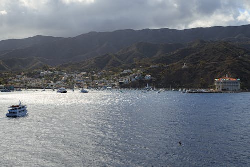 Buildings near the Mountains and Ocean 