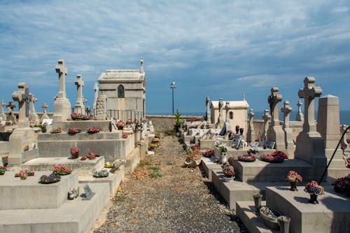 Tombstones in Cemetery