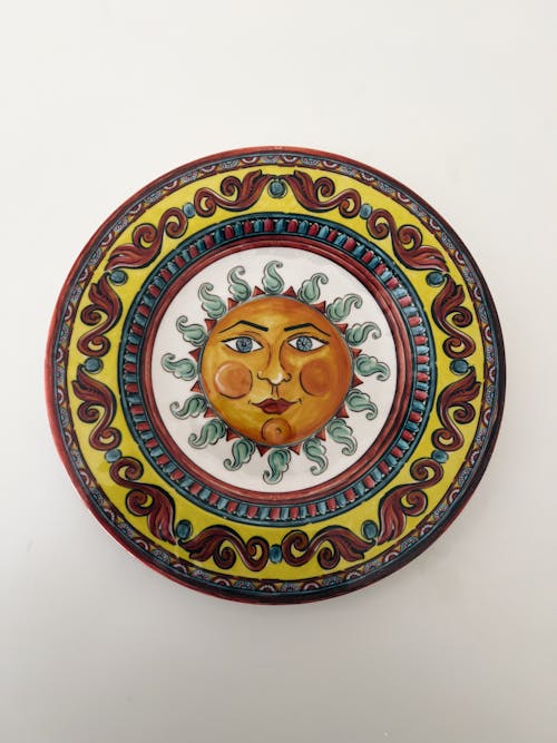 Free Colorful Ceramic Plate Stock Photo