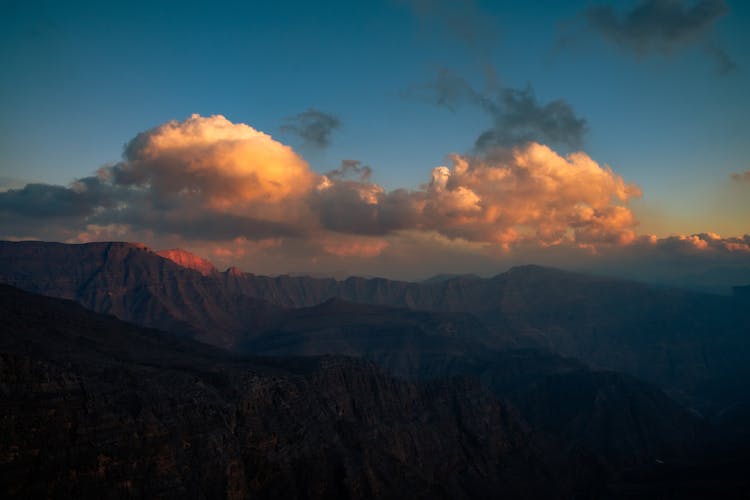 Clouds Over Barren Mountains